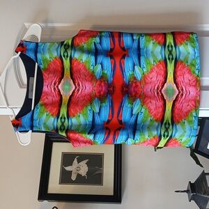 Gorgeous multi colored sleeveless top